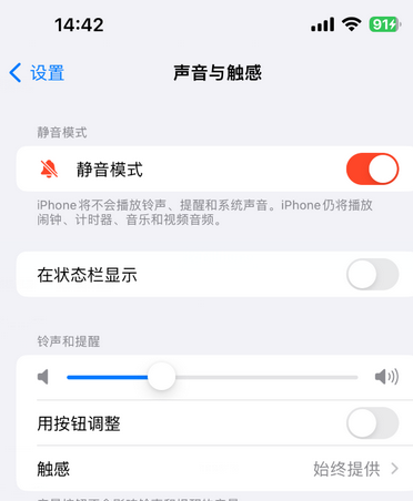 忠县苹果15Pro维修网点分享iPhone15Pro系列机型中隐藏静音图标 