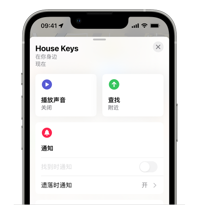 忠县苹果14售后维修分享iPhone14机型如何设置遗落时通知 